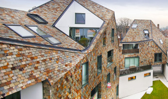 Natural slate in the housing project - “GOUDEN BOOM”